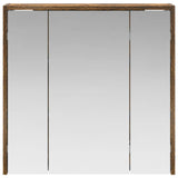 Bathroom Mirror Cabinet Smoked Oak 63.5 x 16 x 62.5 cm 889155