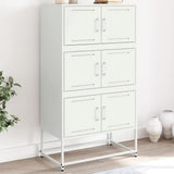 Sideboard White 68.5x38.5x123.5 cm Steel 846493
