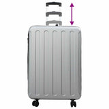 Suitcase Folding with Lock Silver 50 x 30 x 76 cm ABS Plastic 42006236
