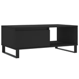 ZNTS Coffee Table Black 90x50x36.5 cm Engineered Wood 830573