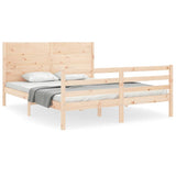 Bed Frame without Mattress 160x200 cm Solid Wood 3194646