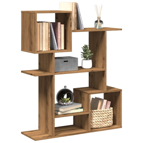 ZNTS Room Divider Bookcase Artisan Oak 92x29x112 cm Engineered Wood 858128