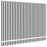 Awning Replacement Fabric Anthracite and White 2.5 x 2 m 42000470