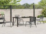 Garden Dining Set 5 pcs Anthracite Powder-Coated Steel 3379298