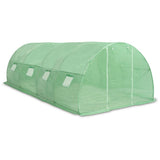 Greenhouse Green PE mesh fabric, Galvanised steel 45536