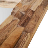 244563 Decorative Mirror Teak 90x60 cm Rectangular