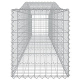 Arched Gabion Baskets 10 pcs 400x50x60/80 cm Galvanised Iron 3145938
