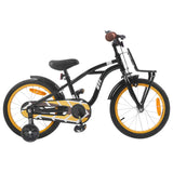 Kids Bike 16 Inches for 4-6 Years Old Black 42009301