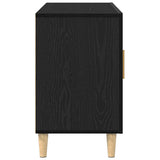 Sideboard Black Oak 100x36x60 cm Engineered Wood 862094