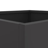 ZNTS Planters 2 pcs Black 42x40x39 cm Steel 841548