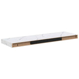 Wall Shelf 4 pcs White Marble 80 x 23.5 x 4 cm Engineered Wood 42019973