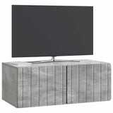 Wall-Mounted TV Cabinet Concrete Grey 78.5 x 41 x 30 cm 898348