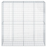 Gabion Basket with Cover 200x50x200 cm Galvanised Iron 3295167