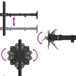 ZNTS Monitor Mount Black Steel VESA 75/100 mm 358004