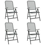 ZNTS 5 Piece Garden Dining Set Anthracite Metal Mesh 3211819