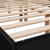 ZNTS Bed Frame without Mattress Black 120x200 cm 845862