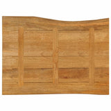 Table Top 90x60x3.8 cm Live Edge Solid Wood Mango 370789