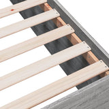 Bed Frame without Mattress Grey Sonoma 90x190 cm Single 3280977
