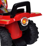 Red Children's Ride-on Quad with Sound and Light 10070