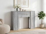 Fireplace Surround Grey Sonoma 93 x 20 x 89 cm Engineered Wood 8006630