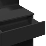 Dressing Table with LED Black 100x40x130 cm 848200