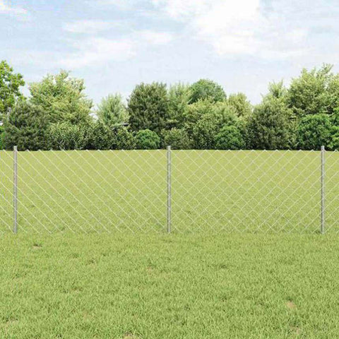 Fence and Post Silver 0.6 x 10 m Steel 3336294