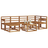 Outdoor Sofa Set 7 pcs Natural Solid Acacia Wood 3366662