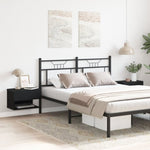 ZNTS Wall-Mounted Bedside Cabinets - Black Oak Engineered Wood 862735