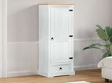 Wardrobes with Drawer White 55 x 38 x 170 cm Solid Pine Wood 42024935