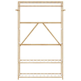 Clothes Rack with Shelves 110x40x175 cm Bamboo 4008924