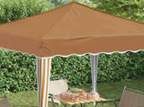 Pop-up Party Tent 195 x 195 x 245 cm Beige Oxford Fabric 42019716