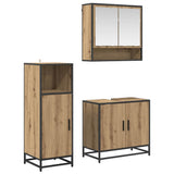 Bathroom Furniture Set 3 pcs Artisan Oak Engineered Wood 3402385