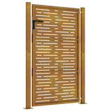 Garden Gate 100x125 cm Corten Steel Square Design 153198
