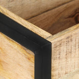 Planter 60x20x68 cm Rough Mango Wood 321941