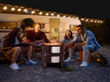 Vertical Steel Charcoal Smoker, Heavy Duty Double Layer Round BBQ Grill for Outdoor Cooking, Black 53758483