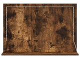 Vanity Mirror Rectangular Smoked Oak 60 x 55 x 18 cm 868289