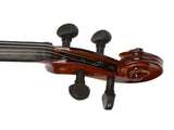 New 1/4 Acoustic Violin Case Bow Rosin Natural 26585727