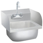 ZNTS Commercial Hand Wash Sink with Faucet Stainless Steel 51115