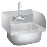 ZNTS Commercial Hand Wash Sink with Faucet Stainless Steel 51115