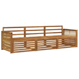 Outdoor Sofa Set 3 pcs Natural Solid Acacia Wood 3382967