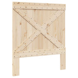 Bed Frame without Mattress with Headboard 90x200 cm Solid Wood 3281568