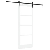 Sliding Door White and Black 83 x 211 cm 3332392