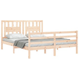 Bed Frame without Mattress 160x200 cm Solid Wood 3194581