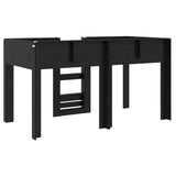 Bunk Bed for Kids Black Oak 100 x 200 cm Engineered wood 3410500