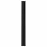2 Telescopic Table Legs Black 710 mm-1100 mm 242153