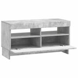 LED TV Cabinet Concrete Grey Engineered Wood 896118