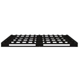 Pallet Bed without Mattress Black Double Solid Wood 821436