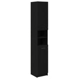 Bathroom Furniture Set 4 pcs Black Oak Engineered Wood 3416253