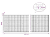 Gabion with 5 mm Wire and 5x10 cm Mesh 800x30x150 cm 3464674