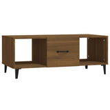 Coffee Table Brown Oak 102x50x40 cm Engineered Wood 817530